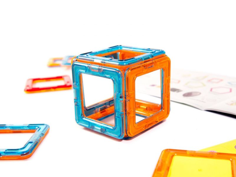 Kolorowe klocki magnetyczne MAGICAL MAGNET 52SZT zdjęcie 13