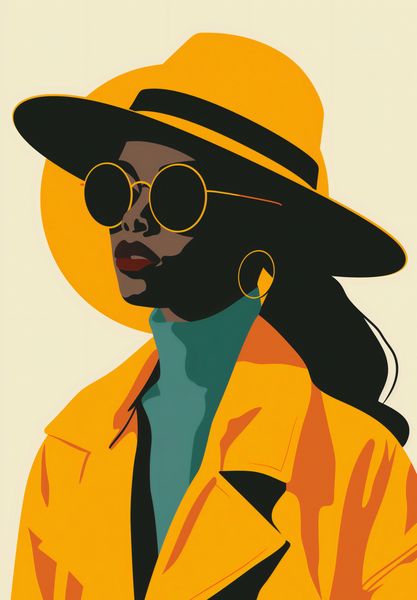 Plakat 68x98cm Żółta Stylowość zdjęcie 1