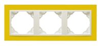 Efapel animato ramka 3-krotna żółty lodowy 90930 trg