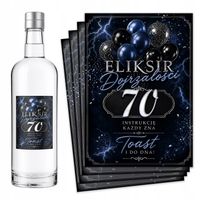 Naklejki na butelki Wódkę urodzinową na urodziny 18 20 30 40 50 60 70 -8szt