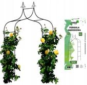 METALOWA PERGOLA OGRODOWA ŁUK PODPORA KWIATY RÓŻE
