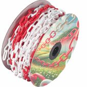 Łańcuch Ostrzegawczy Odradzający Plastikowy F6  Bhp Biało-Czerwony Rola 25M