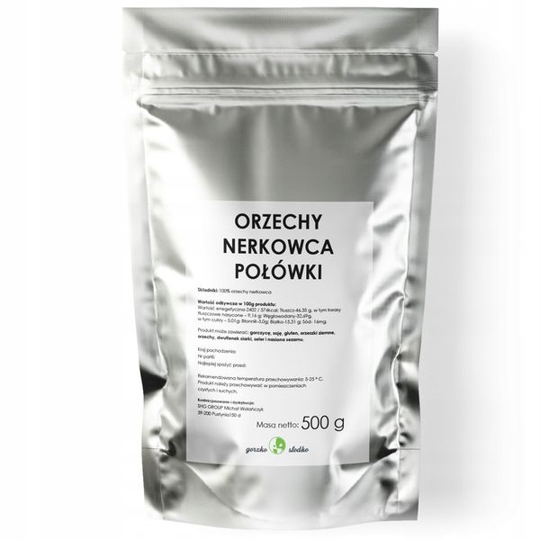 ORZECHY NERKOWCA połówki 500g zdjęcie 5