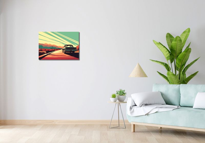 Obraz 60x40cm Droga przez Pustynię zdjęcie 2