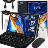 TABLET 10,1" 4G SIM LTE 12/512GB 8800 mAh WIFI GPS ZESTAW ETUI MYSZKA RYSIK