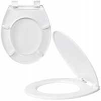 Deska sedesowa biała toaletowa owalna uniwersalna wytrzymała