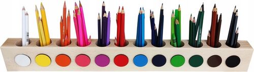 POJEMNIK ORGANIZER SORTER NA KREDKI 12 KOLORÓW na Arena.pl