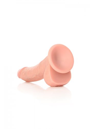 curved realistic dildo  balls  suction cup   8/ 20,5 cm na Arena.pl