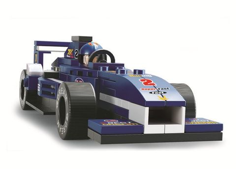 KLOCKI SLUBAN F1 Samochod wyscigowy z mini PIT STOPem 196 - B0351 na Arena.pl