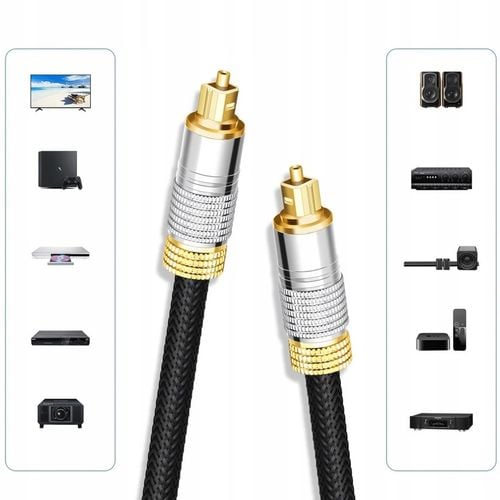 KABEL OPTYCZNY AUDIO TOSLINK HQ SPDIF DIGITAL PRZEWÓD CYFROWY na Arena.pl