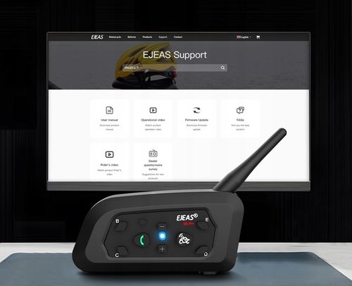 EJEAS V6 PRO + INTERKOM MOTOCYKLOWY 1 kask BLUETOOTH USB-C na Arena.pl