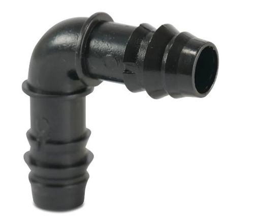 Kolano 90° POM 20 mm karbowane 4bar czarny na Arena.pl