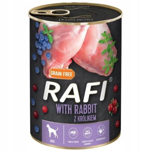 Zestaw karmy dla psa RAFI Królik 24x800 g na Arena.pl