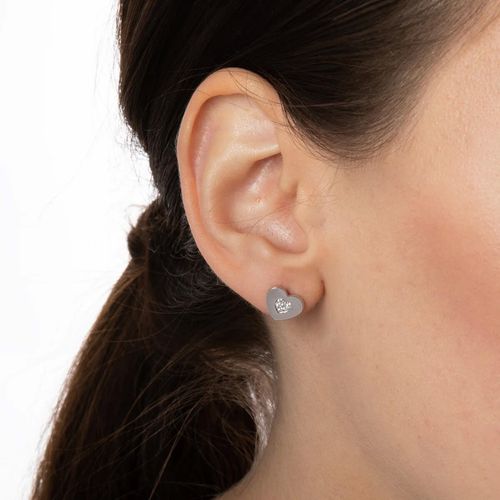 Srebrne kolczyki KSC6530 - Cyrkonia na Arena.pl