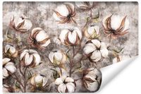 Fototapeta Do Sypialni Główki BAWEŁNY Beton Mural Abstrakcja 90cm x 60cm