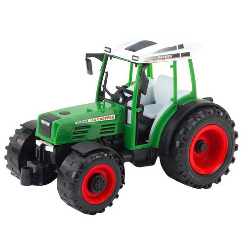 Traktor Pojazd Rolniczy Farmerski Z Siewnikiem Zielony 34cm na Arena.pl