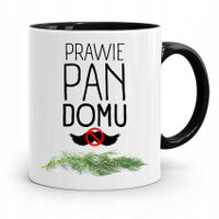 Kubek Czarny Prezent Dla Brata Prawie Pan Domu Z Nadrukiem Ze Zdjęciem