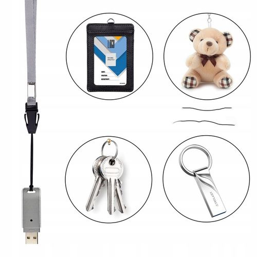 SMYCZ smyczka do pendrive kluczy telefonu kolorowe 25 SZT na Arena.pl