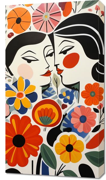 Obraz 50x90cm Kwiatowy Romans zdjęcie 1
