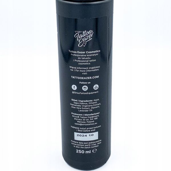 pianka do przemywania Tattoo Eazer Foam 250 ml zdjęcie 2