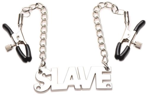 enslaved slave nipple clamps with chain na Arena.pl