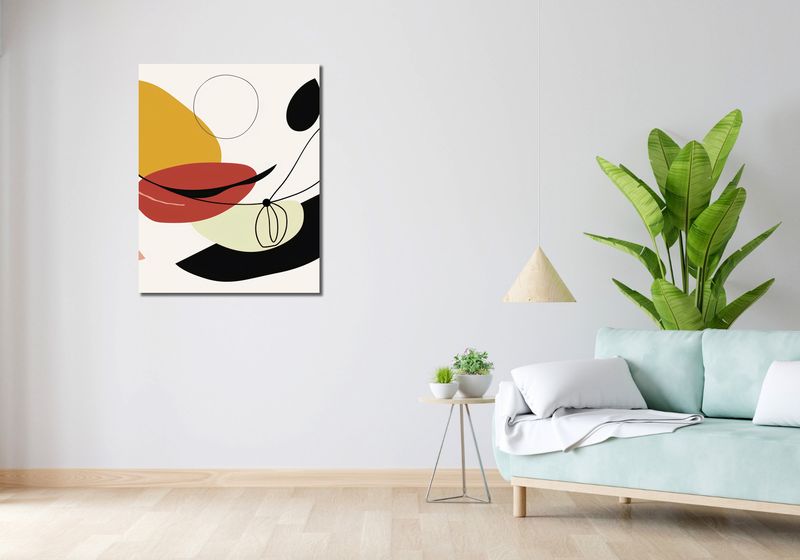 Obraz 70x90cm Geometryczna Krzywizna zdjęcie 2