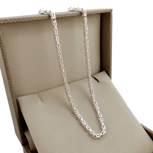 SREBRNY ŁAŃCUSZEK MĘSKI SPLOT KRÓLEWSKI 55 CM SREBRO 925 + GRATISY + GRAWER na Arena.pl