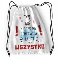 Plecak Dla Laury Sportowy Szkolny Worek Torba Z Nadrukiem Ze Zdjęciem