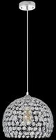 Wisząca lampa salonowa 5159/1 8C kryształowa kopuła chrom