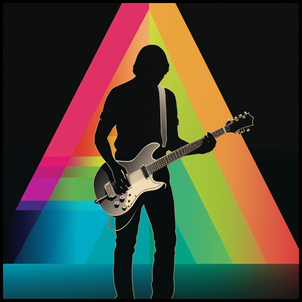 Plakat 100x100cm Pryzmat przez Gitarę zdjęcie 2