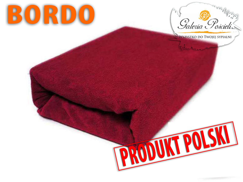 Prześcieradło frotte 200x220cm BORDO na Arena.pl