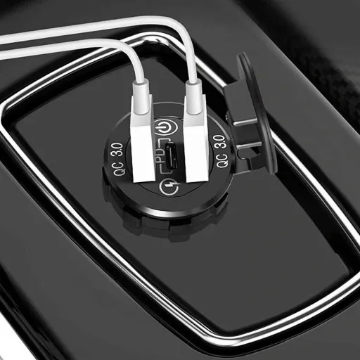 ŁADOWARKA ZAPALNICZKI 2x USB QC 3.0 + USB-C PD 60W zdjęcie 15