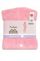 Carbotex Szlafrok Damski PUSHEEN L/XL Poliester Miękki Różowy do kolan