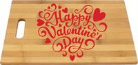 Bambusowa deska do krojenia nadruk UV WALENTYNKI prezent HIT