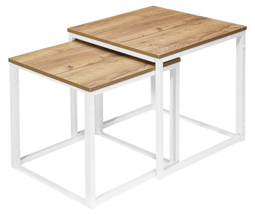 Stoliki kawowe loft Praven Craft Biały na Arena.pl