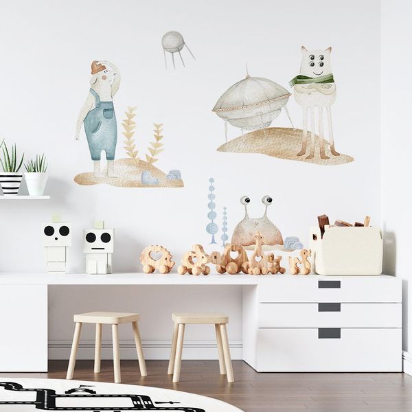 Naklejki Zestaw Kosmiczny Kazik, Marian i Bolek DK414 L zdjęcie 1