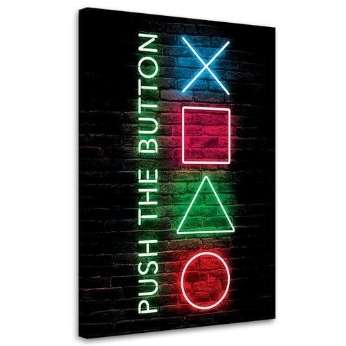 Obraz na płótnie, Napis przyciski do kontrolera dla graczy 80x120 80x120 na Arena.pl