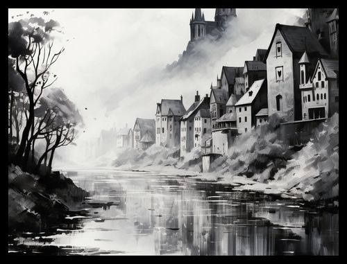 Plakat 40x30cm Mglisty Refleks na Arena.pl