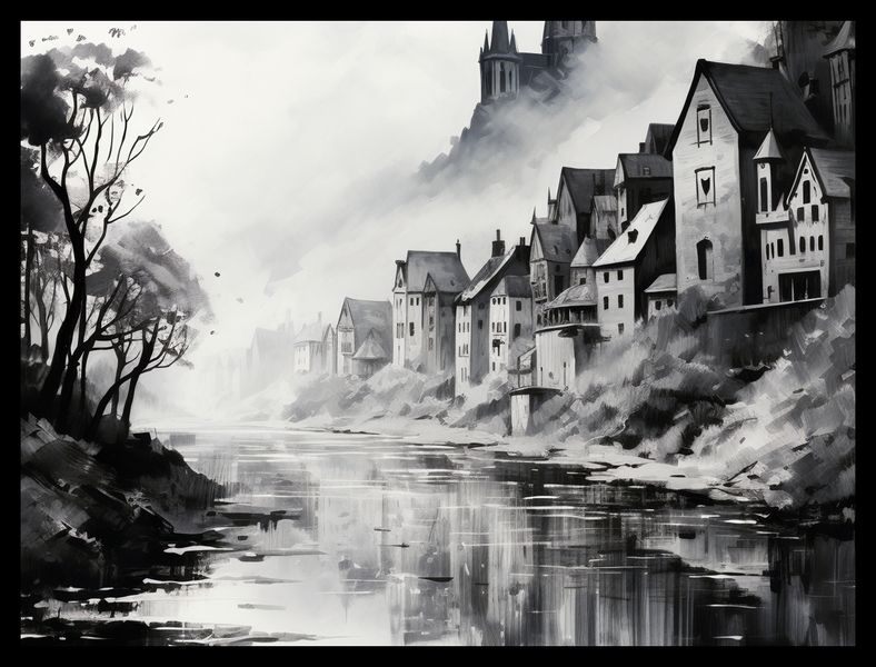 Plakat 40x30cm Mglisty Refleks zdjęcie 2