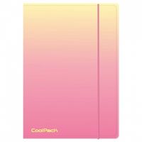TECZKA A4 NA GUMKĘ GRADIENT PEACH COOLPACK