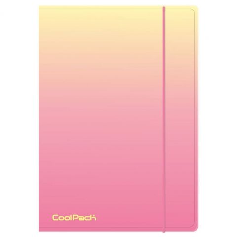 TECZKA A4 NA GUMKĘ GRADIENT PEACH COOLPACK zdjęcie 1