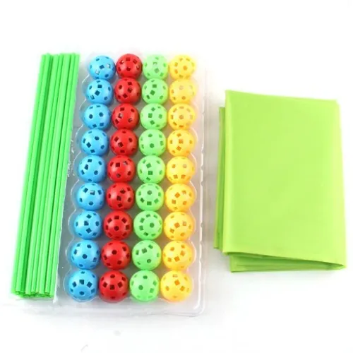 Klocki Konstrukcyjne Słomki Patyczki Zestaw do Budowania Bazy Namiotu na Arena.pl