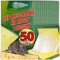 50x LEP NA MYSZY I SZCZURY Pułapka Myszołapka silny klej aromat mocna