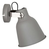 Kinkiet LAMPA ścienna VIDAL MB-HN5213L GR+S.NICK Italux industrialna OPRAWA metalowa reflektorek loft szary