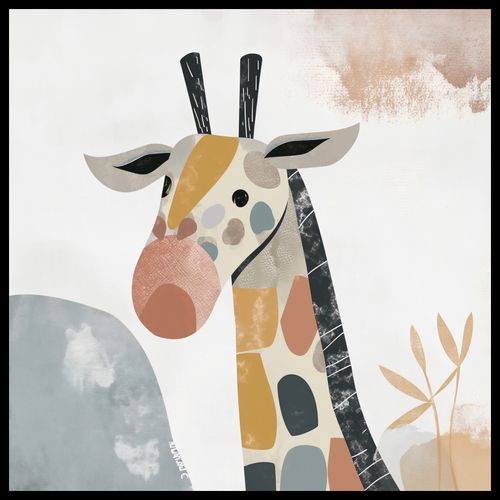 Plakat 80x80cm Żyrafa Bambino na Arena.pl