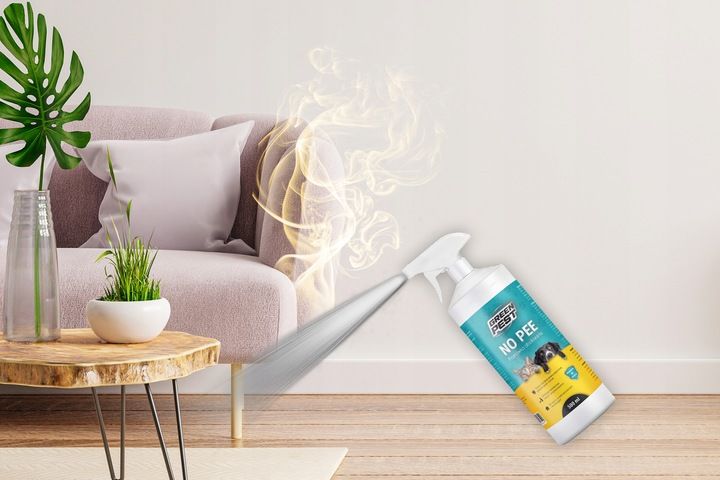 ŚRODEK NO PEE PRZECIW OBSIKIWANIU PSÓW I KOTÓW SPRAY NA PSY KOTY 500ML zdjęcie 6