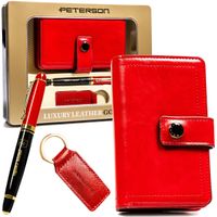 zestaw portfel+długopis+brelok ptn zde-04 red