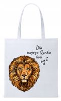Dla Syna Syneczka Prezent Torba Eco Biała Shopper Z Nadrukiem Ze Zdjęciem