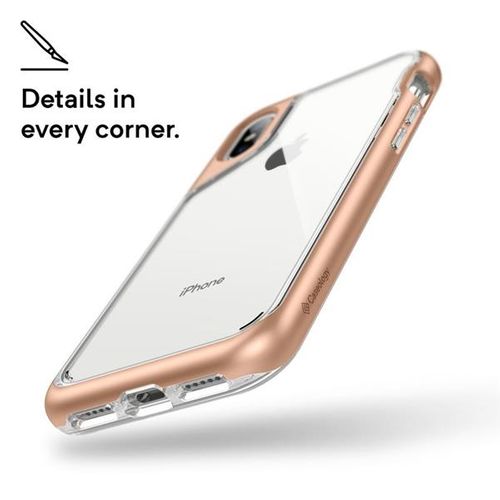 Caseology Skyfall Case - Etui iPhone Xs / X (Gold) na Arena.pl