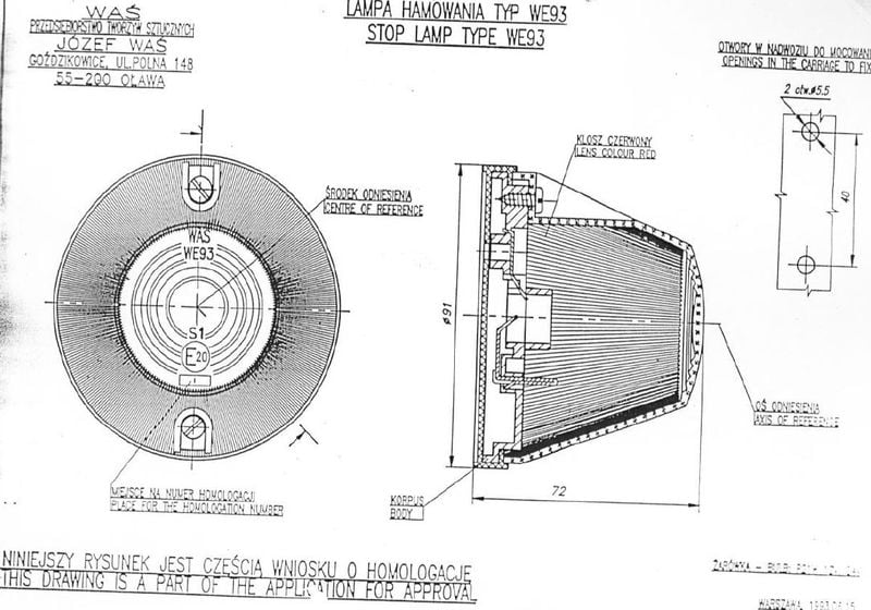 Lampa hamowania okrągła WE93 (16) zdjęcie 5